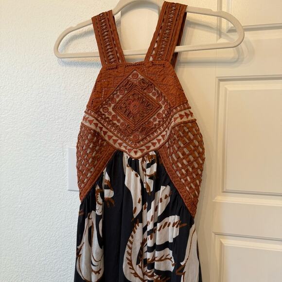 By Anthropologie Deco Printed Halter Dress - Picture 5 of 7